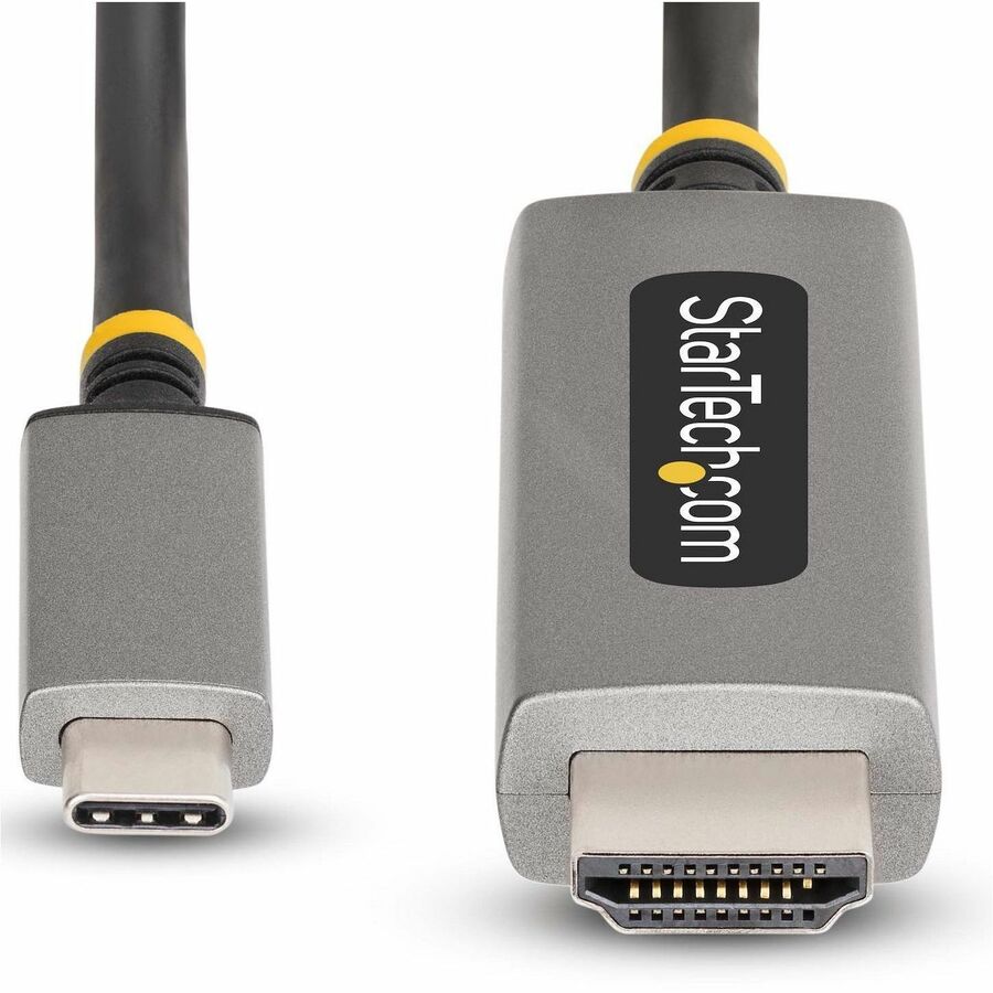 StarTech.com 3ft (1m) USB-C to HDMI Adapter Cable, 8K 60Hz, 4K 144Hz, HDR10, USB Type-C to HDMI 2.1 Converter, USB-C/USB4/TB3/4 Compatible