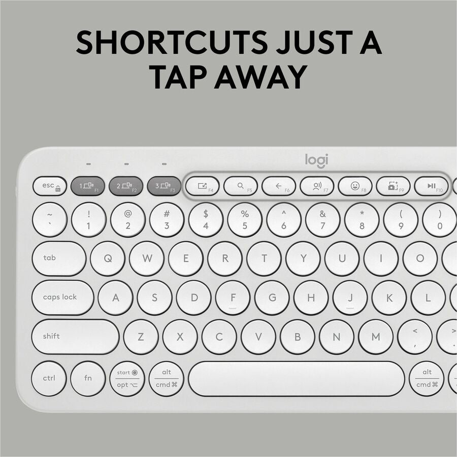 Logitech Pebble 2 Combo Wireless Keyboard & Mouse, White