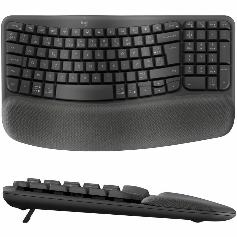 Logitech Wave Keys MK670 Keyboard & Mouse, Graphite