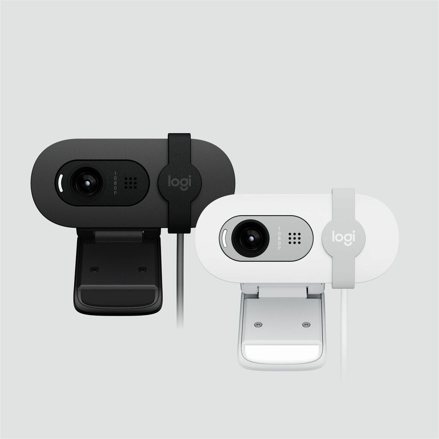 Webcam Logitech BRIO 100 - 2 mégapixels - 30 ips - Graphite - USB Type A
