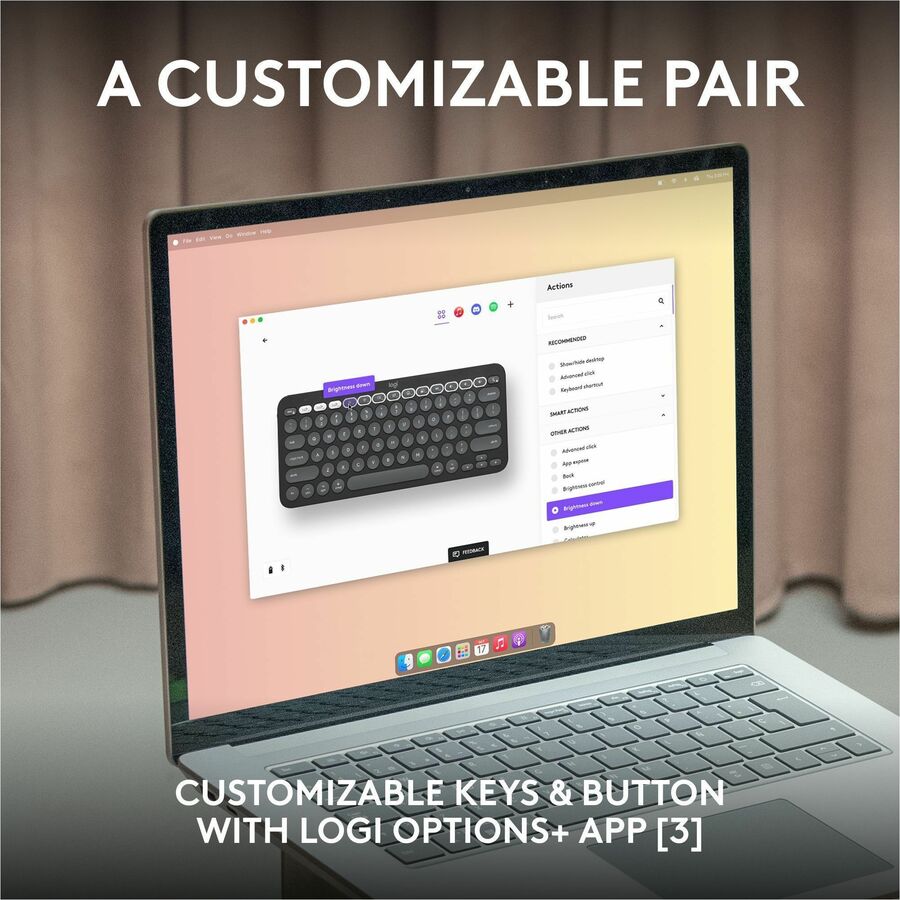 Ensemble clavier et souris sans fil Logitech Pebble 2 pour Mac