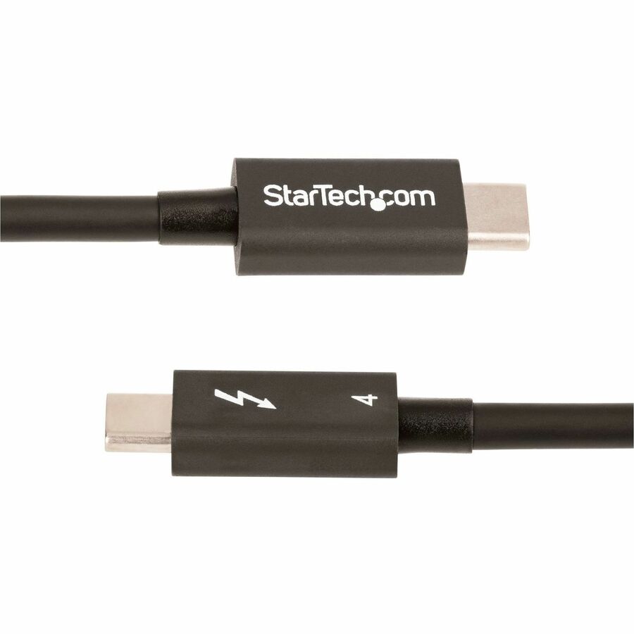 StarTech.com 1.6ft/50cm Thunderbolt 4 Cable, 40Gbps, 100W PD, 4K/8K Video, Intel-Certified, Compatible w/Thunderbolt 3/USB 3.2/DisplayPort