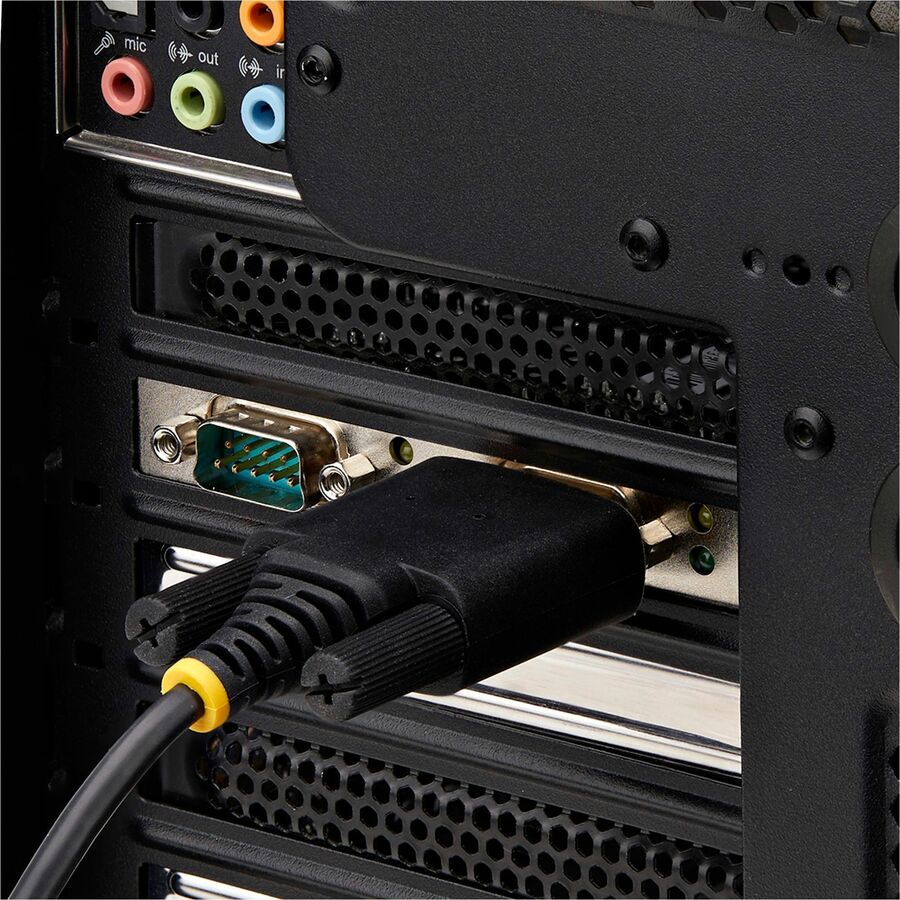 Carte PCIe série 2 ports StarTech.com, double port RS232/RS422/RS485, UART 16C1050, protection ESD, Windows/Linux, conforme TAA