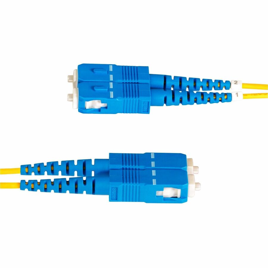 Câble fibre optique duplex monomode StarTech.com LC vers SC (UPC) OS2 7 m (22,9 pi), 9/125, 100 G, faible perte d'insertion, cordon de raccordement fibre LSZH