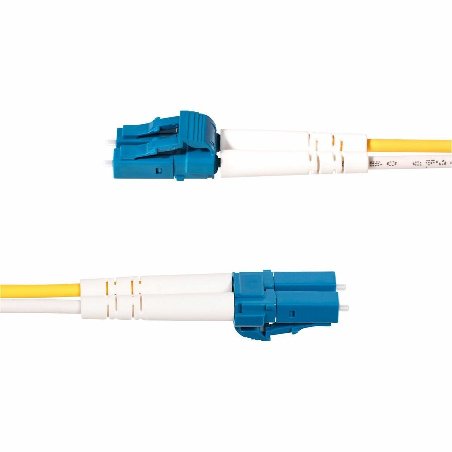 StarTech.com 5m (16.4ft) LC to SC (UPC) OS2 Single Mode Duplex Fiber Optic Cable, 9/125, 100G, Low Insertion Loss, LSZH Fiber Jumper Cord