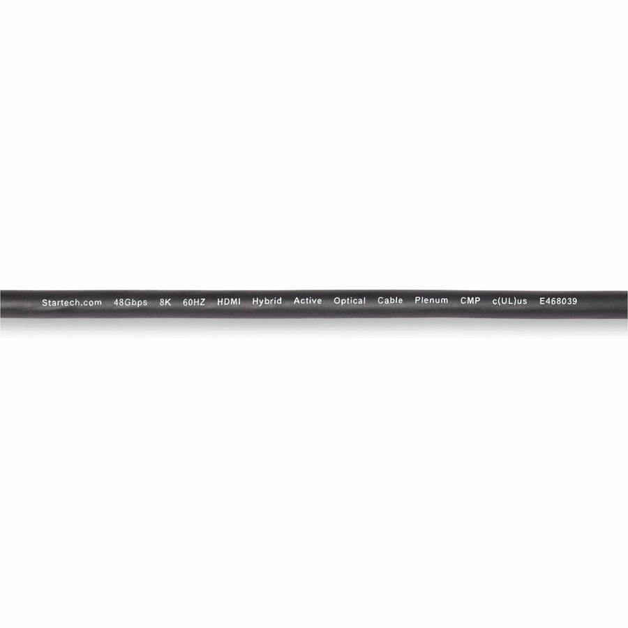 Câble optique actif hybride HDMI 2.1 (AOC) StarTech.com de 30,4 m (100 pi), CMP, certifié Plenum, câble HDMI 2.1/2.0 ultra haut débit 8K, 48 Gbit/s
