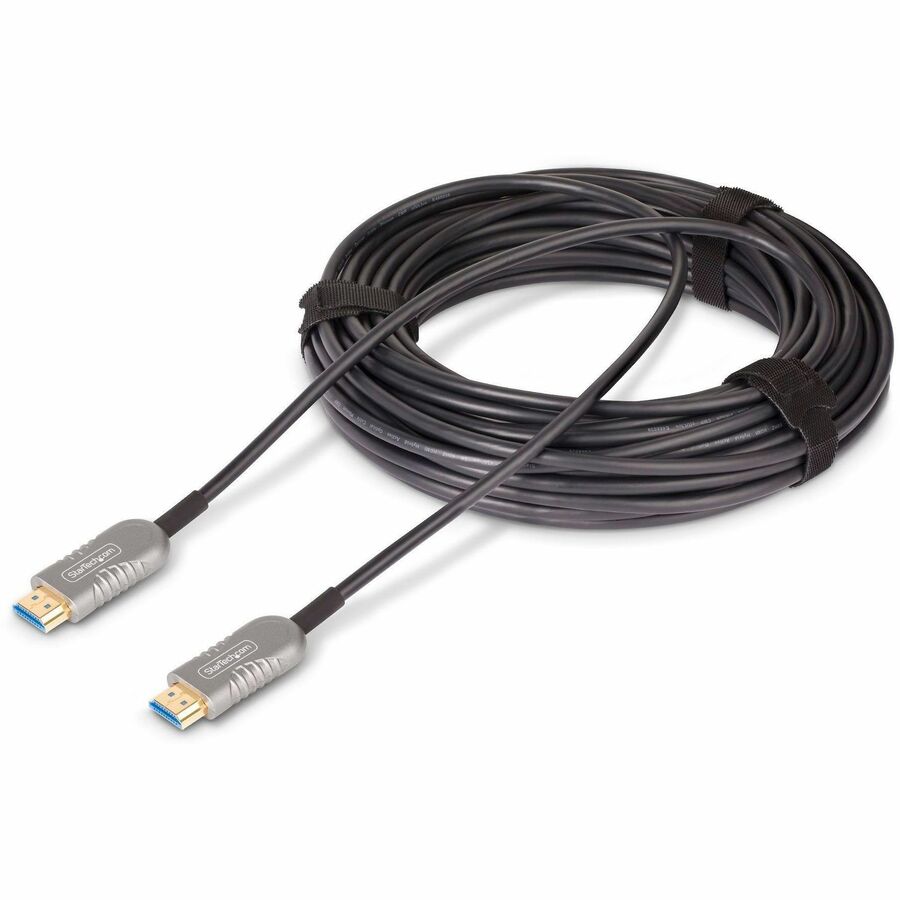 Câble optique actif hybride HDMI 2.1 (AOC) StarTech.com de 15,2 m (50 pi), CMP, certifié Plenum, câble HDMI 2.1/2.0 ultra haut débit 8K, 48 Gbit/s