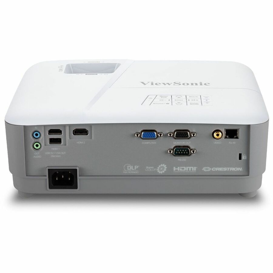 ViewSonic PA504W DLP Projector - 16:10 - Wall Mountable, Ceiling Mountable - White