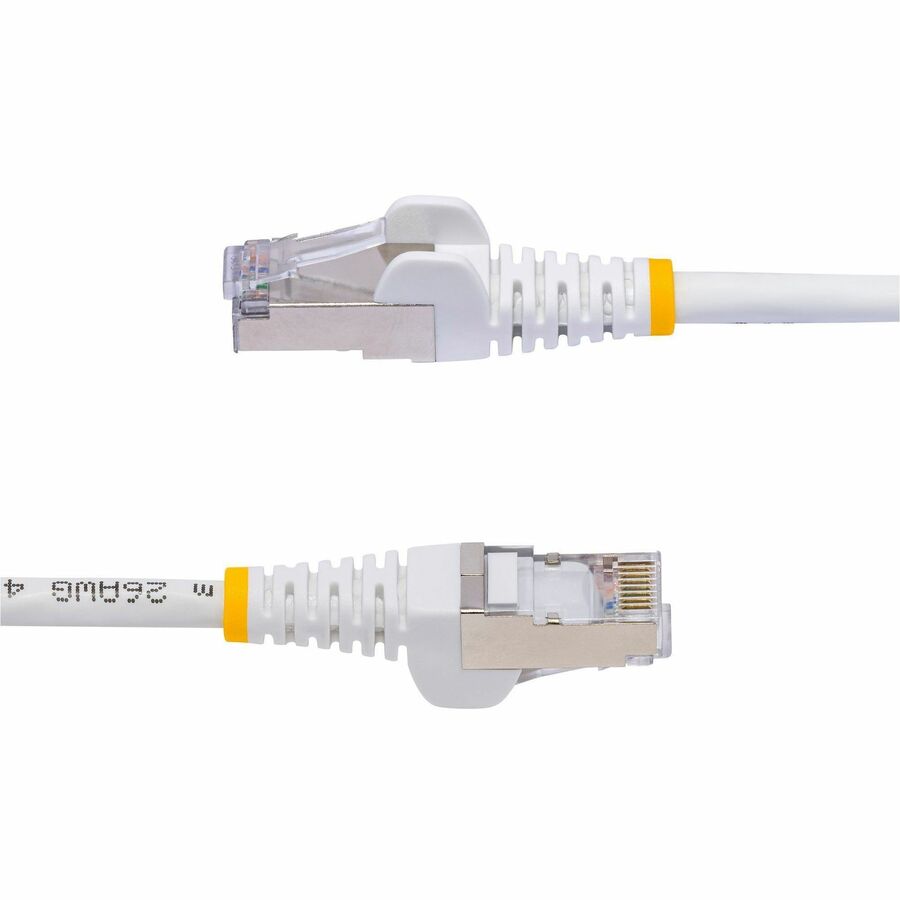 StarTech.com 30ft White CAT8 Ethernet Cable, Snagless RJ45, 25G/40G 2000MHz, 100W PoE, S/FTP, 26AWG Pure Bare Copper, LSZH Network Patch Cord