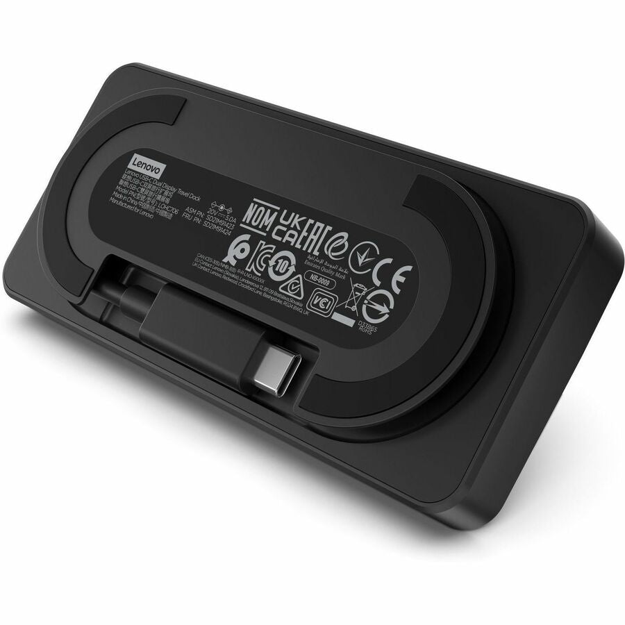 Station d'accueil de voyage Lenovo USB-C à double écran sans adaptateur