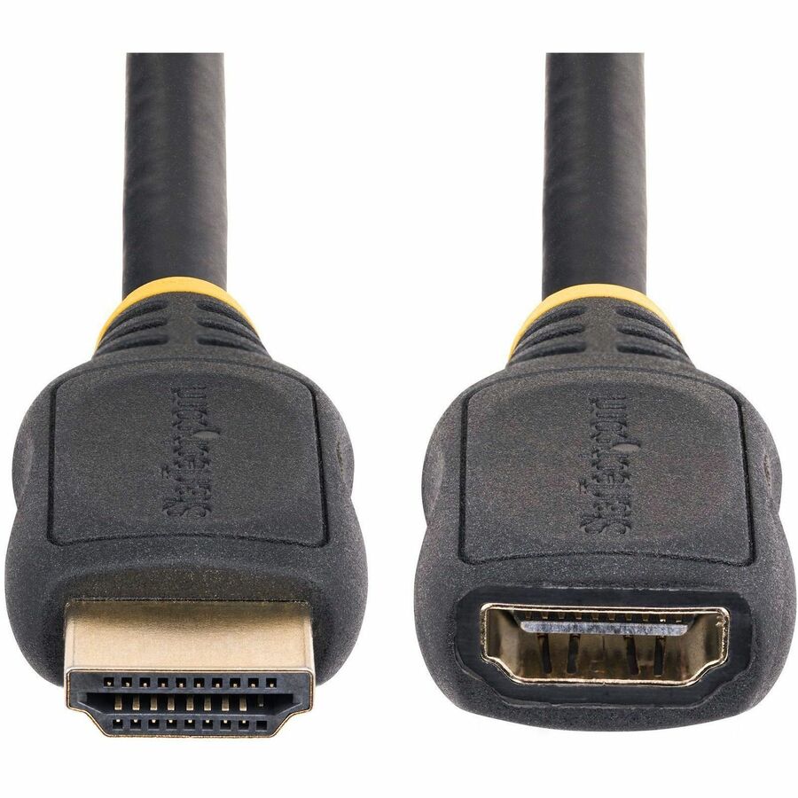StarTech.com 18in (0.5m) HDMI 2.0 Extension Cable, High Speed HDMI Port Saver Cable, 4K 60Hz, HDMI Male to Female Extension Adapter Cord