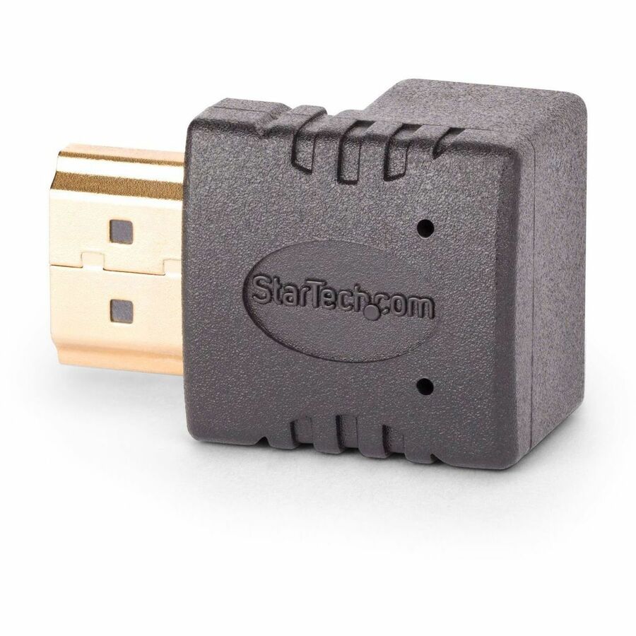 Adaptateur HDMI 2.0 coudé vers le bas StarTech.com, mâle vers femelle, protection de port HDMI coudée verticalement à 90 degrés, 4K 60 Hz, extension de connecteur HDMI haute vitesse
