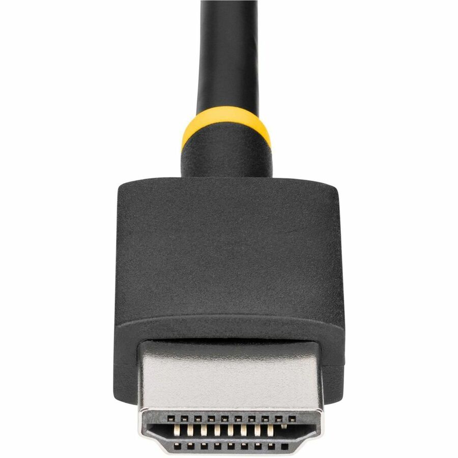 StarTech.com 1ft (30cm) HDMI to DisplayPort Adapter Cable, 8K 60Hz, Active HDMI 2.1 to DP 1.4 Video Converter, USB Bus Powered