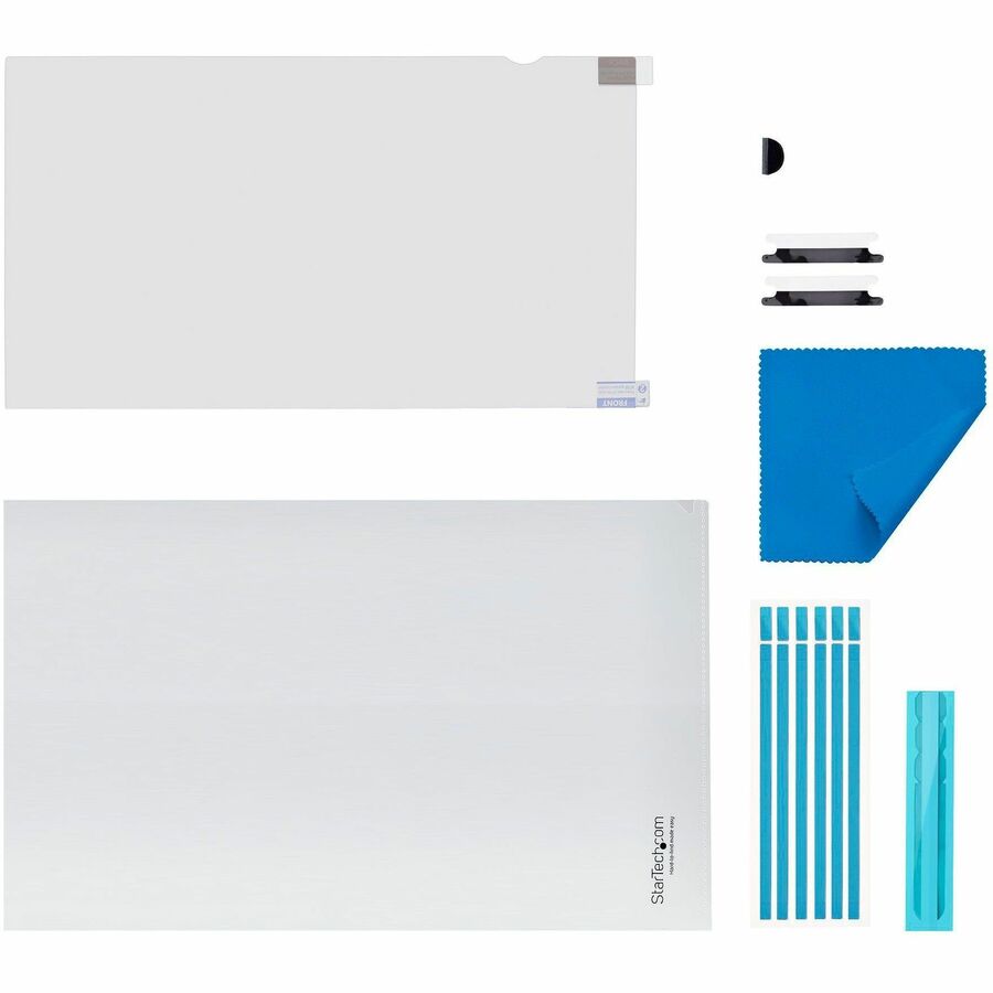 StarTech.com Écran tactile de confidentialité 13,3 pouces 16:9, protection de sécurité pour ordinateur portable, filtre anti-reflets et anti-lumière bleue, rabattable