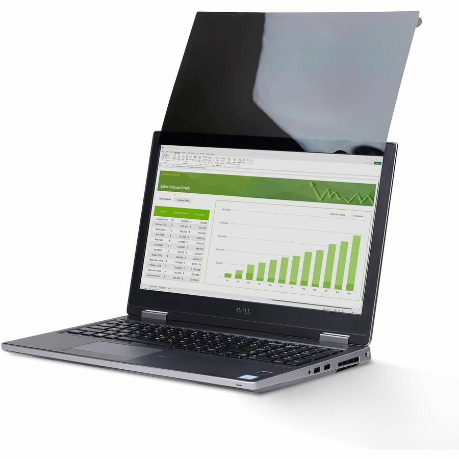 StarTech.com 15.6-inch 16:9 Touch Privacy Screen, Laptop Security Shield, Anti-Glare Blue Light Filter, Flip-Up