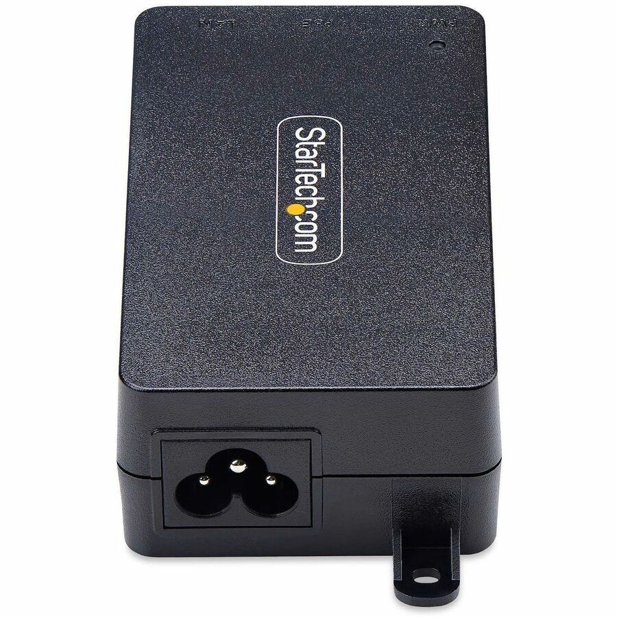 StarTech.com 1-Port 2.5GbE PoE+ Injector, Multi-Gigabit 10M/100M/1G/2.5G Ethernet, Midspan PoE/PoE+ (802.3af/802.3at), 30W, Unmanaged
