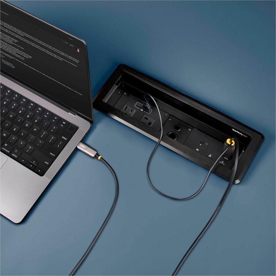 StarTech.com 30ft (9.15m) USB-C to HDMI 2.0 Active Optical Cable (AOC), 4K 60Hz, USB Type-C to HDMI Adapter Cable, CL3 Rated