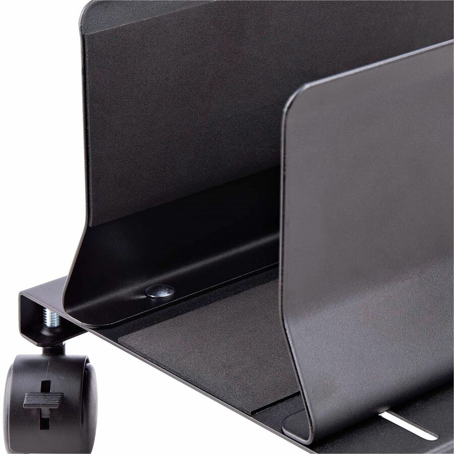 StarTech.com Computer Tower Cart, Rolling CPU Caddy on Wheels, Max Load 46.3lb/21kg, Adjustable PC Case Mount, Floor Stand Dolly, Steel