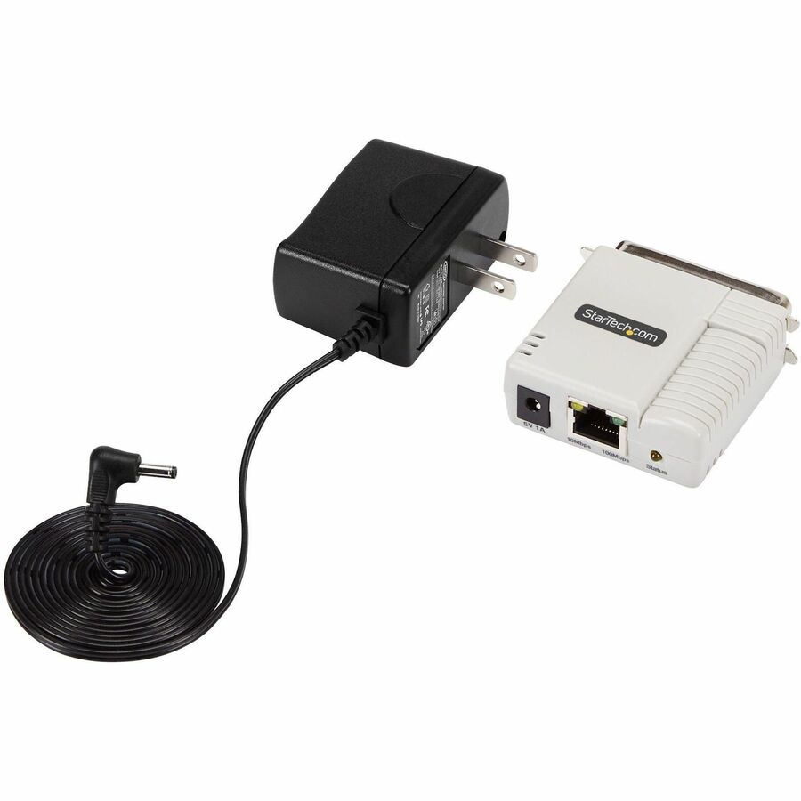 Serveur d'impression réseau Ethernet vers parallèle StarTech.com, LAN 10/100 Mbit/s, interface Web activée, adaptateur serveur d'impression Ethernet Centronics, améliore les imprimantes existantes