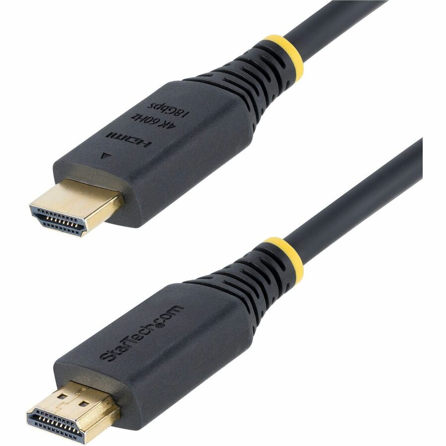StarTech.com 6ft (1.8m) Premium Certified High Speed HDMI Cable, 4K 60Hz/1440p 144Hz, 18Gbps, UHD HDMI 2.0 Cord, TPE Jacket