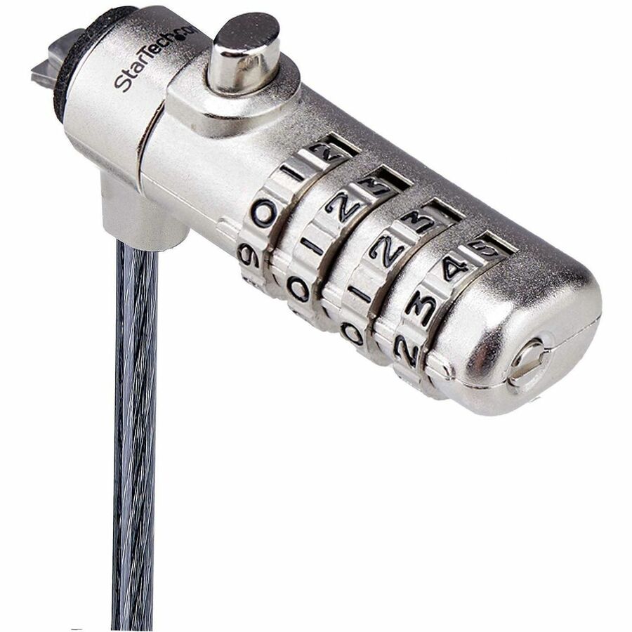 Câble de verrouillage à combinaison StarTech.com Slim Lock compatible avec les serrures à fente K, 2 m