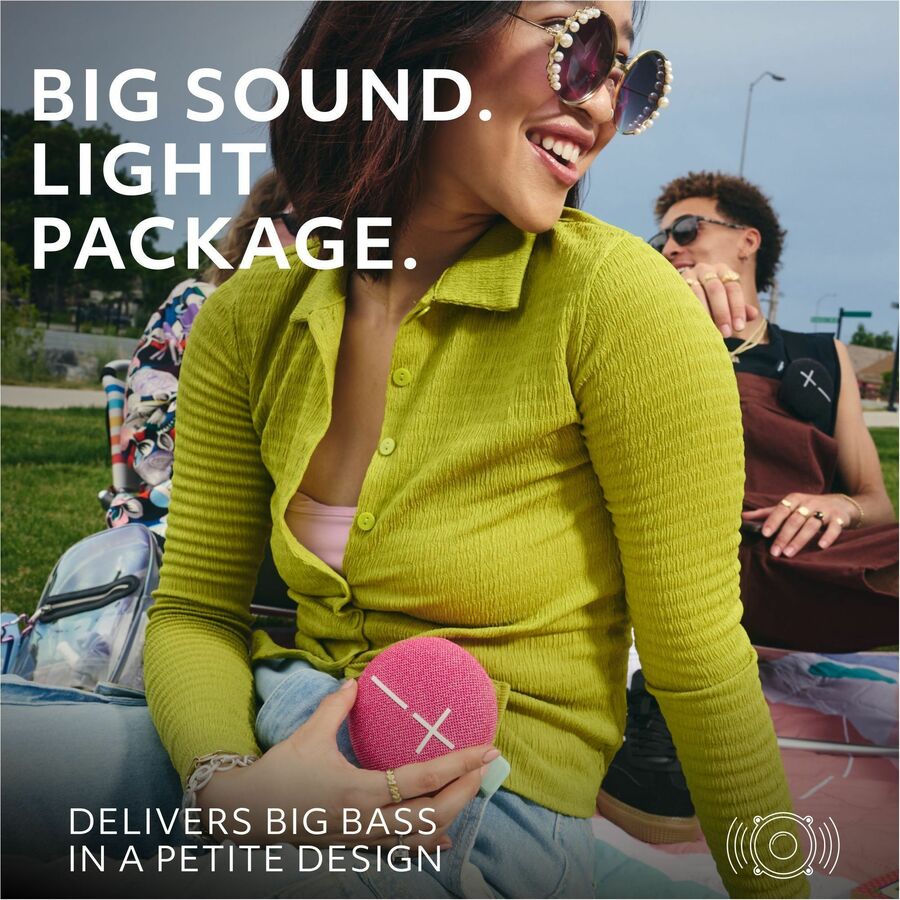 Logitech UE Mini Roll Portable Speaker System - Pink