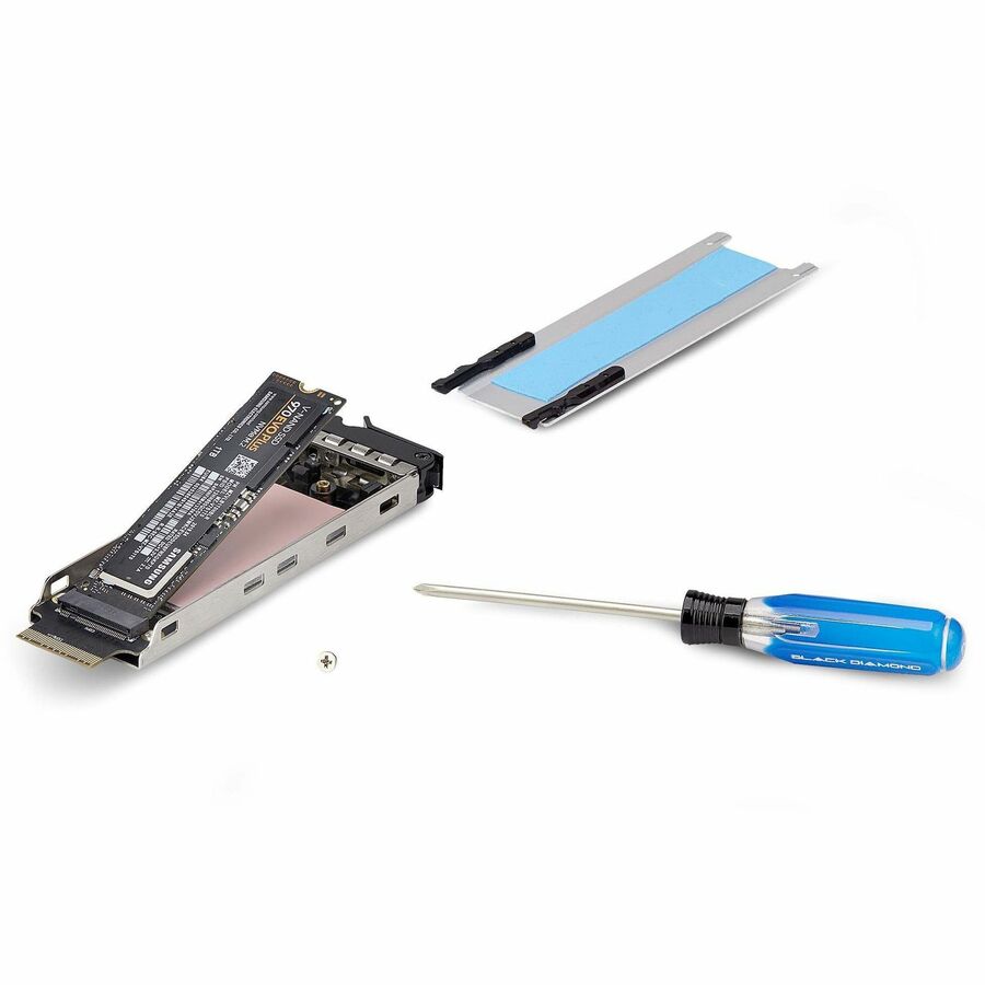 StarTech.com Rack amovible double baie SSD M.2 NVMe vers PCIe x8 ; bifurcation requise ; installation sans outil, baie de disque PCIe échangeable à chaud