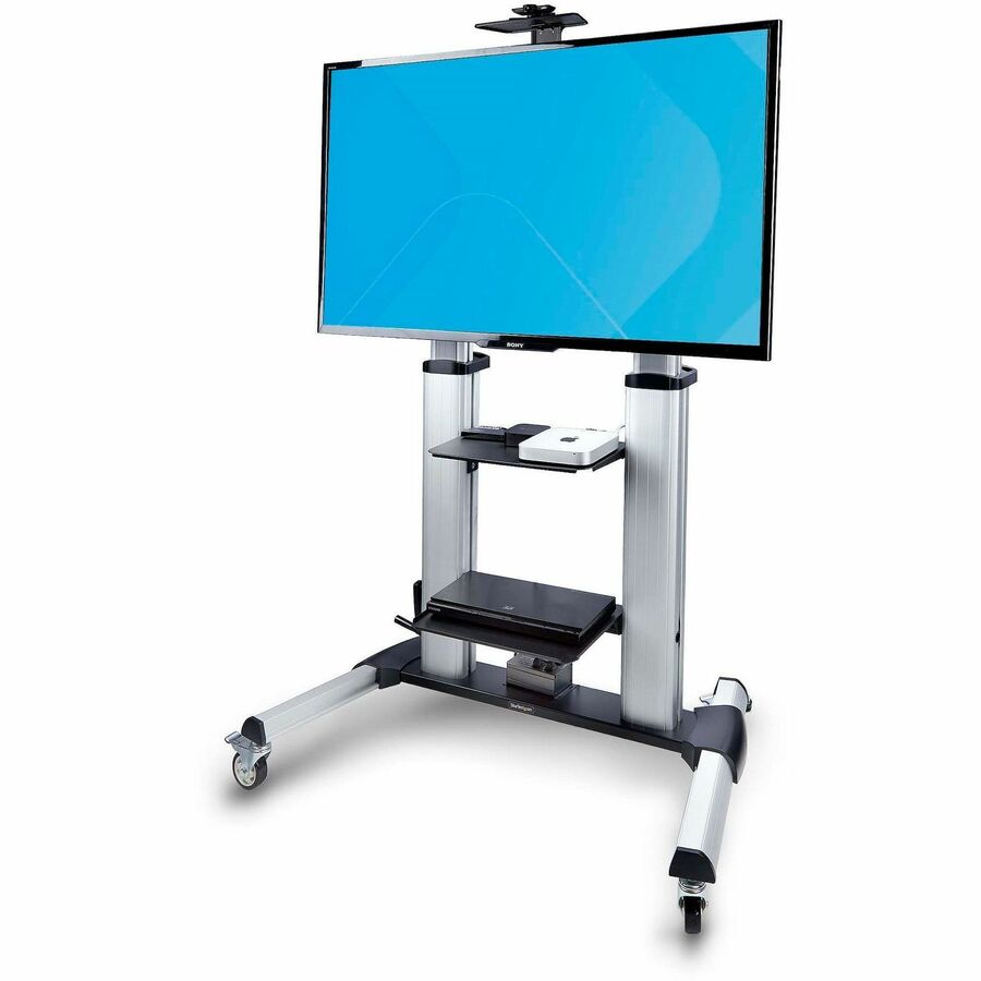 Support TV sur roulettes StarTech.com, pour écrans plats de 60 à 100 pouces et 100 kg, hauteur réglable