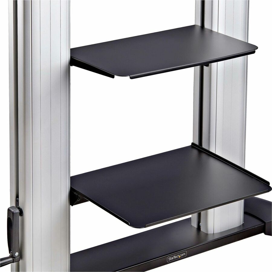 Support TV sur roulettes StarTech.com, pour écrans plats de 60 à 100 pouces et 100 kg, hauteur réglable