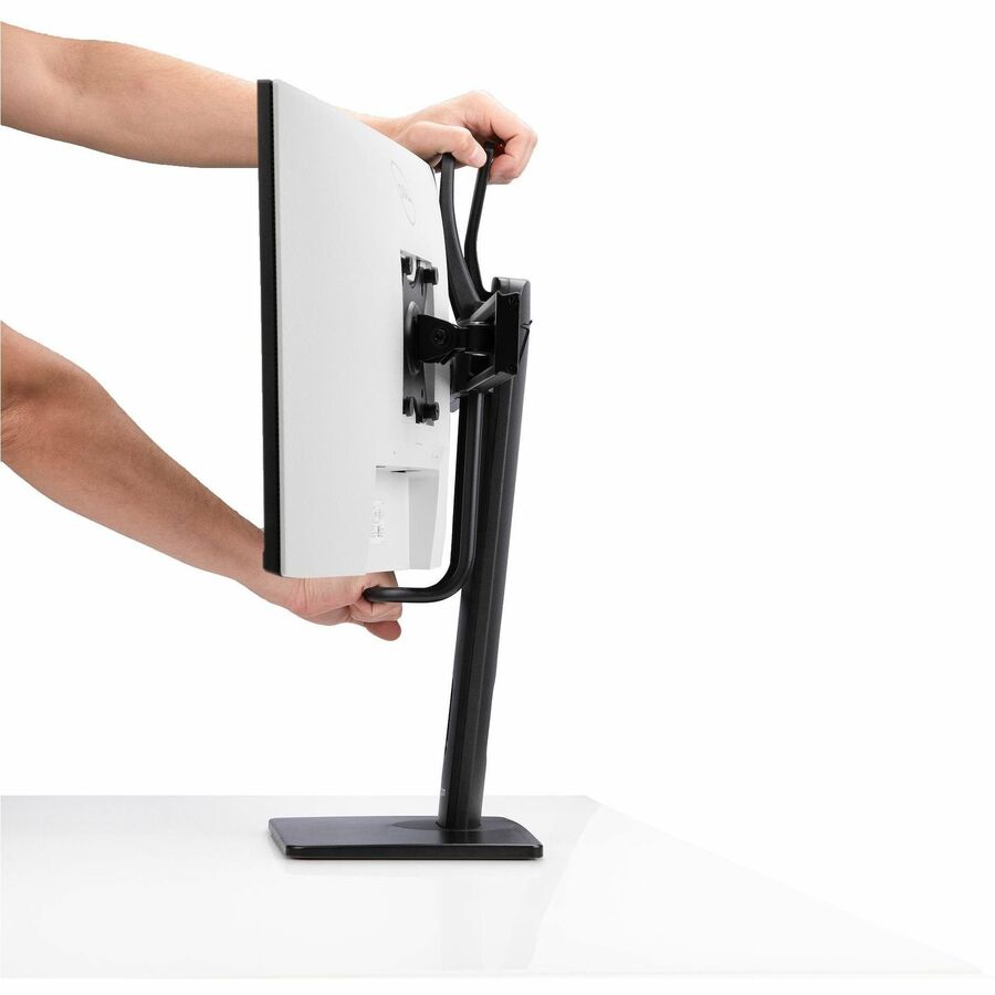 StarTech.com Crossbar Dual Monitor Desk Stand For 27inch Screens, Max Cap 26.4lb, VESA Mount 75x75/100x100, Toolless Height Adjustment