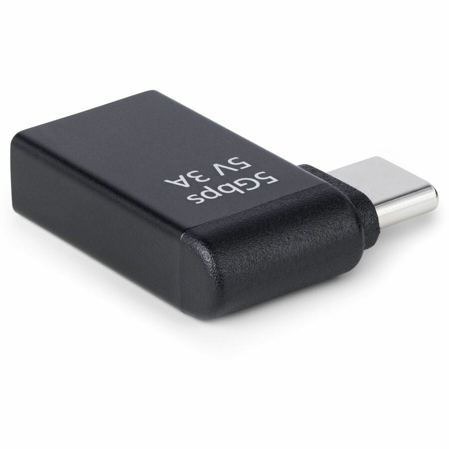 StarTech.com Right Angled USB-C to USB-A Adapter, USB 5Gbps, Compact USB-C Male to USB-A Female Adapter, Durable Metal Housing, M/F