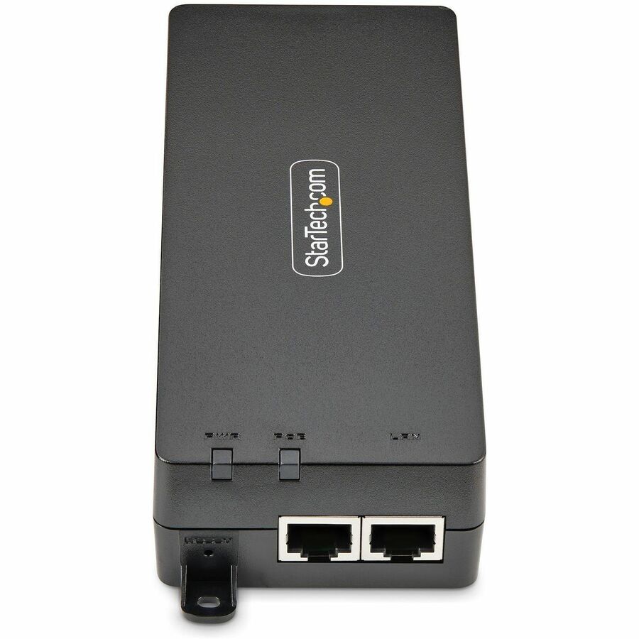 StarTech.com 1-Port 10Gbps Gigabit PoE++ Injector, 90W, 2.5/5/10G Ethernet/10/100/1000M, PoE++ (802.3af/at/bt), Wall Mountable, Unmanaged