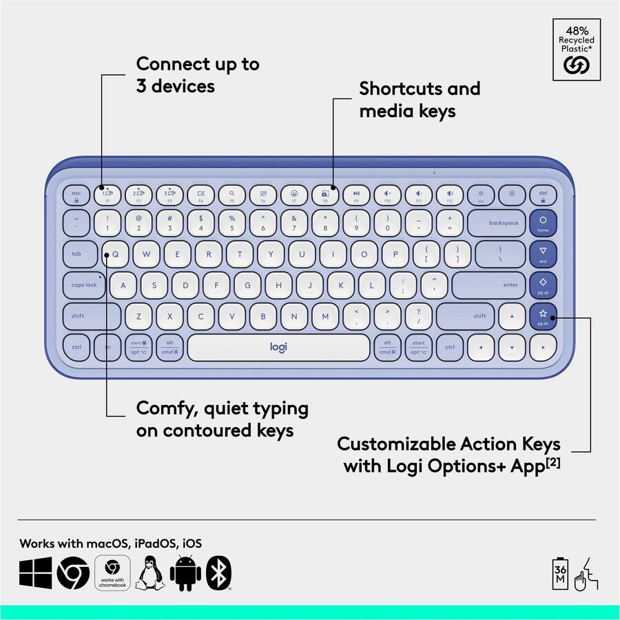 Logitech POP Icon Keys Keyboard