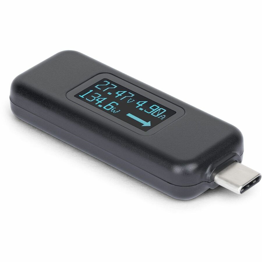 StarTech.com USB-C Power Tester, Bi-Directional Voltage/Current Multimeter, 240W PD EPR, Digital OLED, Portable USB-C Cable/Port Power Meter Tester