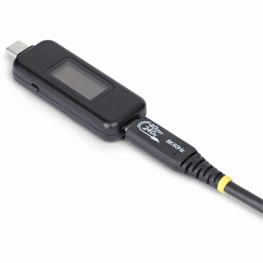 StarTech.com USB-C Power Tester, Bi-Directional Voltage/Current Multimeter, 240W PD EPR, Digital OLED, Portable USB-C Cable/Port Power Meter Tester