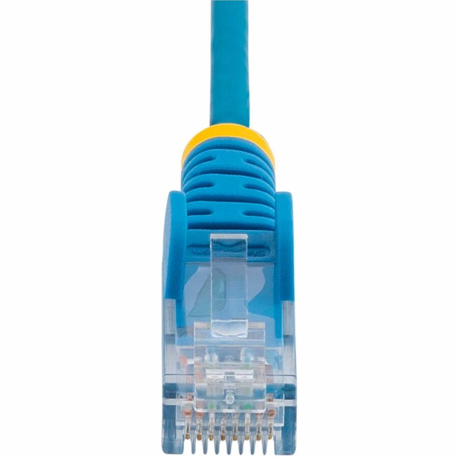 StarTech.com 50ft Blue Slim CAT6 Ethernet Cable, Slim Snagless RJ45, UTP, LSZH, 28AWG Bare Copper, Slim Network Patch Cord, Fluke Tested
