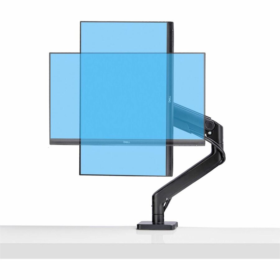 StarTech.com Monitor Desk Mount for up to 49in 32:9 Ultrawide Curved Screen, Mechanical Spring Arm, C-Clamp/Grommet, Max Weight 44lb/20kg