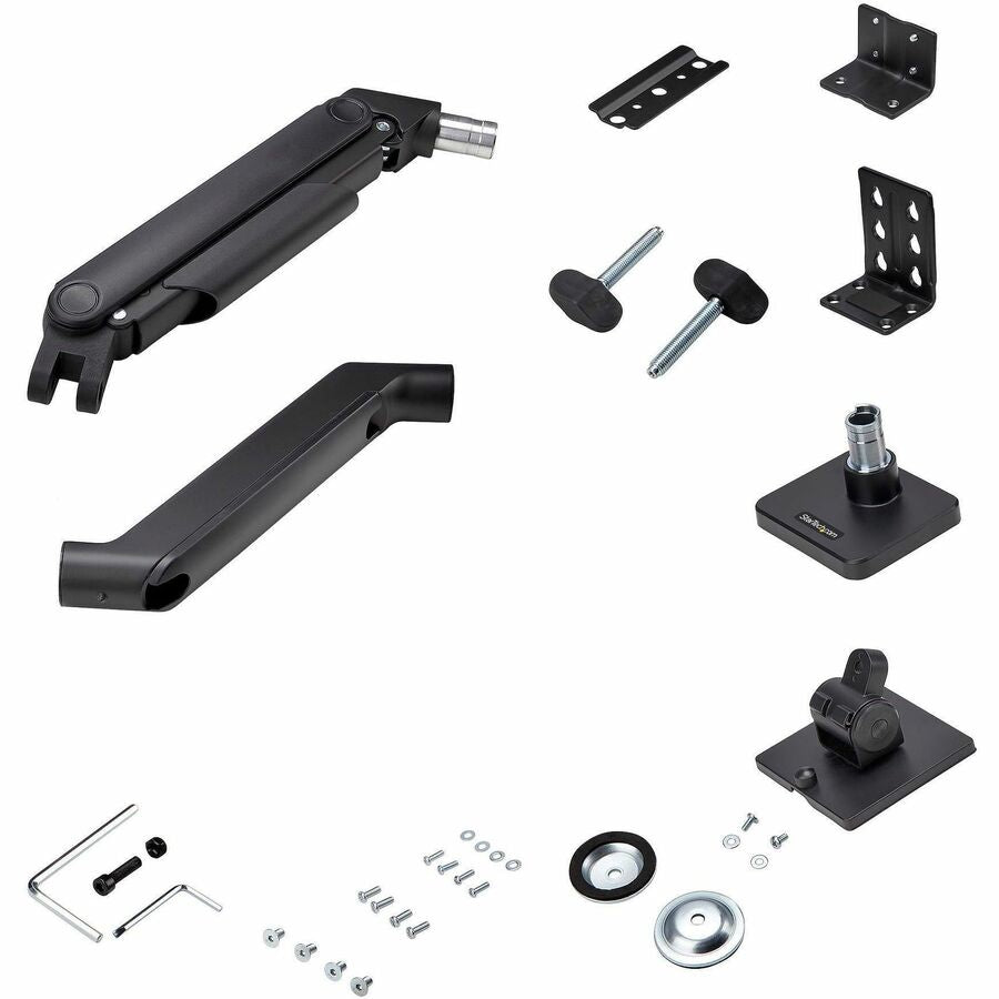 StarTech.com Monitor Desk Mount for up to 49in 32:9 Ultrawide Curved Screen, Mechanical Spring Arm, C-Clamp/Grommet, Max Weight 44lb/20kg