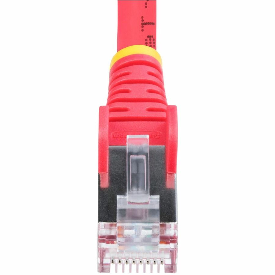 StarTech.com 10ft Red CAT6a Ethernet Cable, Snagless RJ45, 10G, 100W PoE, S/FTP, LSZH, 27AWG Bare Copper, 500MHz, Shielded Network Patch Cord