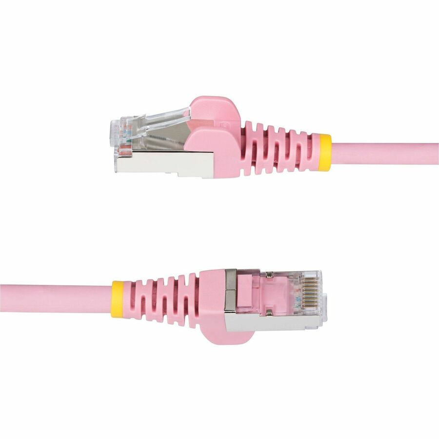 StarTech.com 10ft Pink CAT6a Ethernet Cable, Snagless RJ45, 10G, 100W PoE, S/FTP, LSZH, 27AWG Bare Copper, 500MHz, Shielded Network Cord