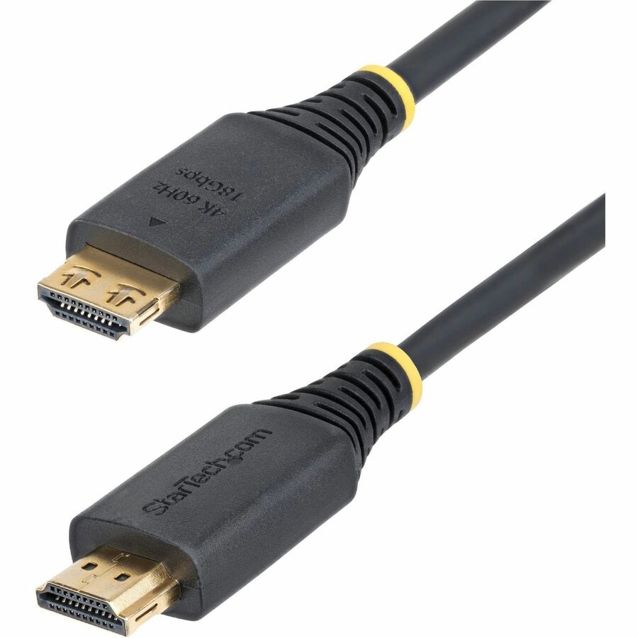 StarTech.com 6ft (1.8m) High Speed HDMI Cable with Gripping Connectors, 4K 60Hz/1440p 144Hz, 18Gbps, UHD HDMI 2.0 Cord, TPE Jacket