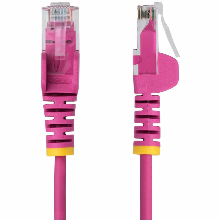 StarTech.com 15ft Pink Slim CAT6 Ethernet Cable, Slim Snagless RJ45, UTP, LSZH, 28AWG Bare Copper, Slim Network Patch Cord, Fluke Tested