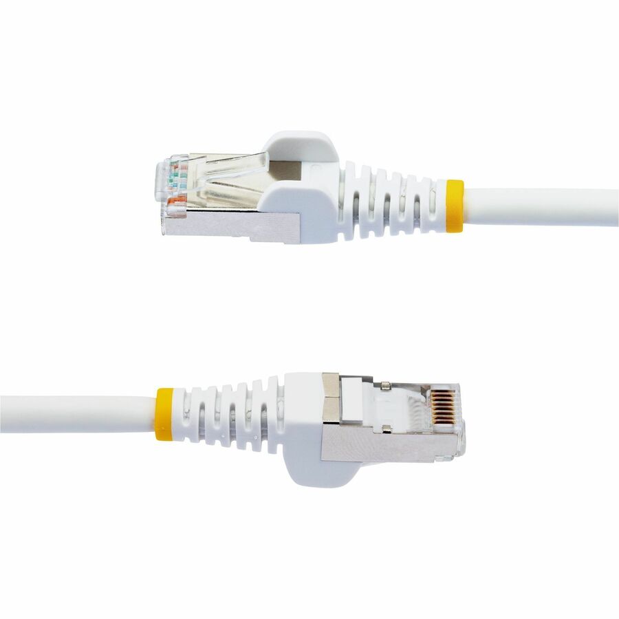 StarTech.com 100ft White CAT6a Ethernet Cable, Snagless RJ45, 10G, 100W PoE, S/FTP, LSZH, 27AWG Pure Copper, 500MHz, Shielded Network Cord