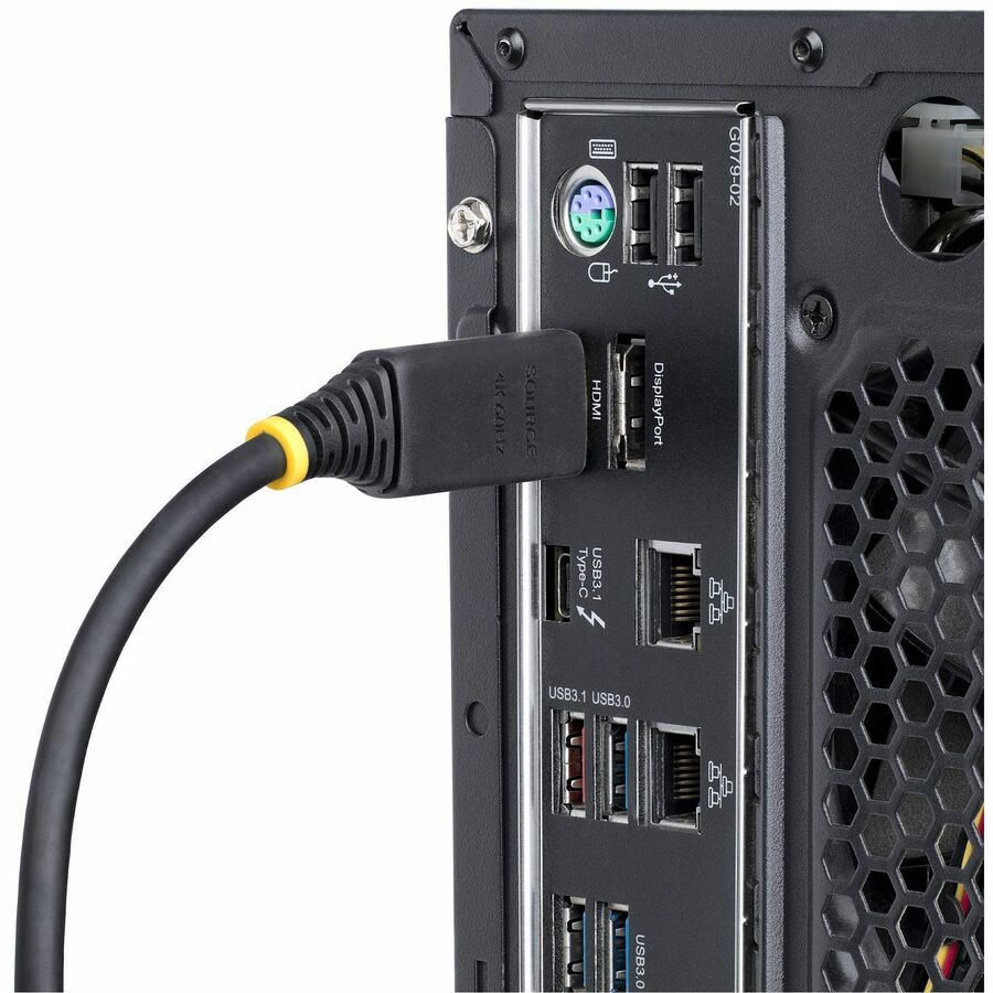 StarTech.com 35ft (10.6m) Active High Speed HDMI Cable with Gripping Connectors, 4K 60Hz/1440p 144Hz 18Gbps, UHD HDMI 2.0 Cord, TPE Jacket