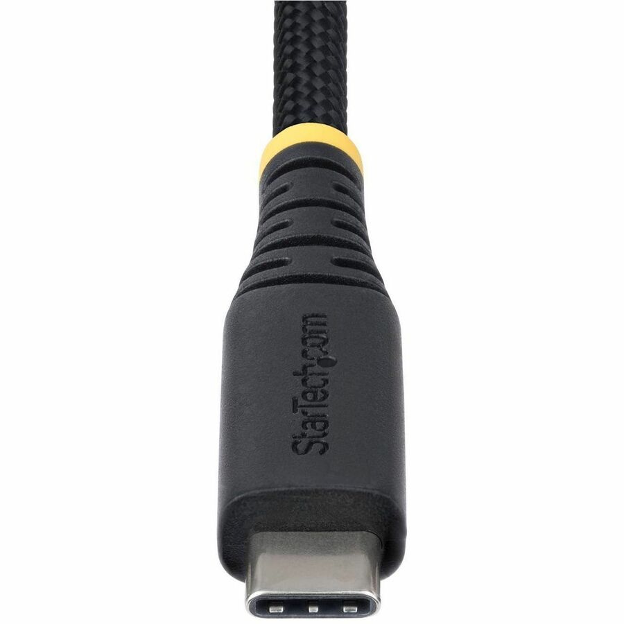 StarTech.com 10ft (3m) USB-C Charging Cable, 240W PD EPR, Dual-Layer Silicone/Braided Jacket, Rugged USB 2.0 Laptop Charge Cord, USB-IF