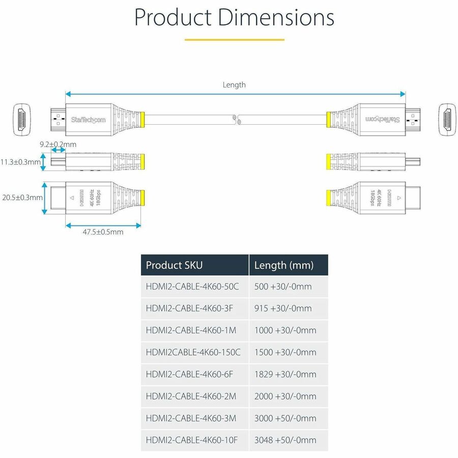 StarTech.com HDMI Audio/Video Cable