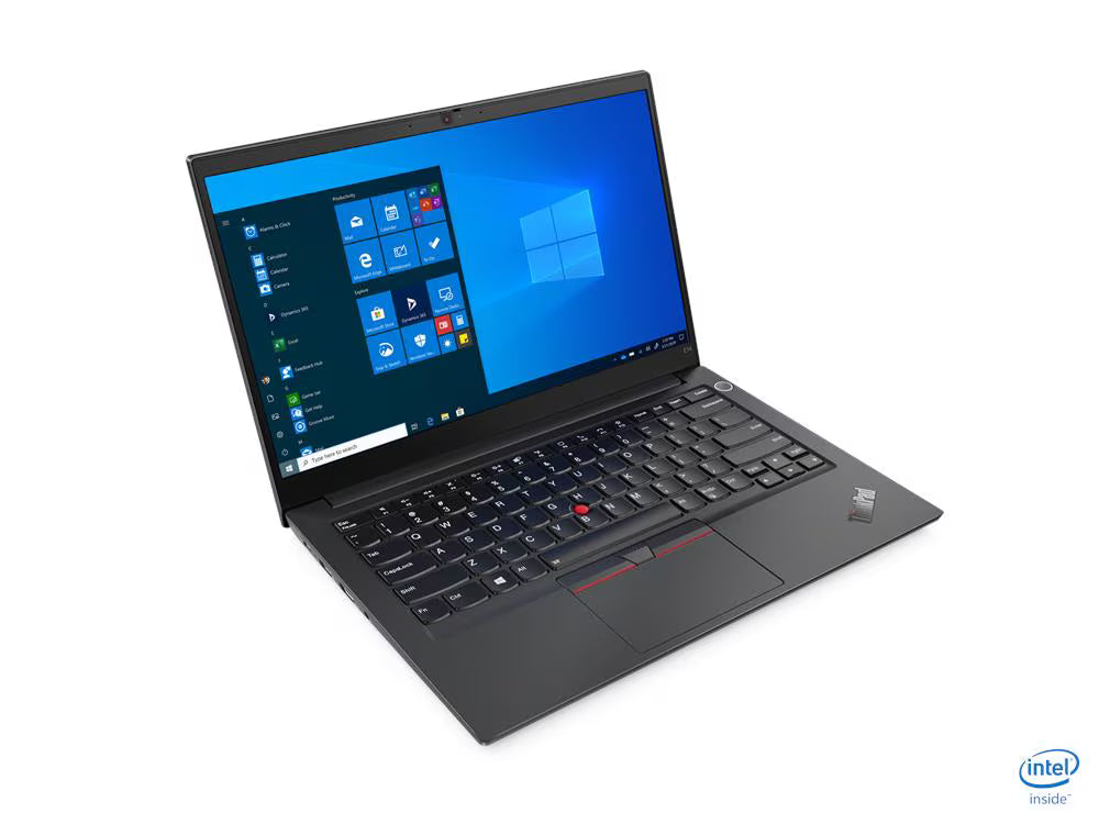 Laptop with Windows operating system on a white background