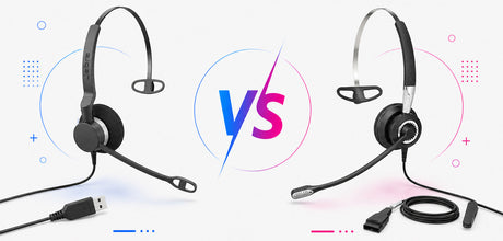 Jabra BIZ 2300 USB vs BIZ 2400 II QD: USB vs QD Headset for Work