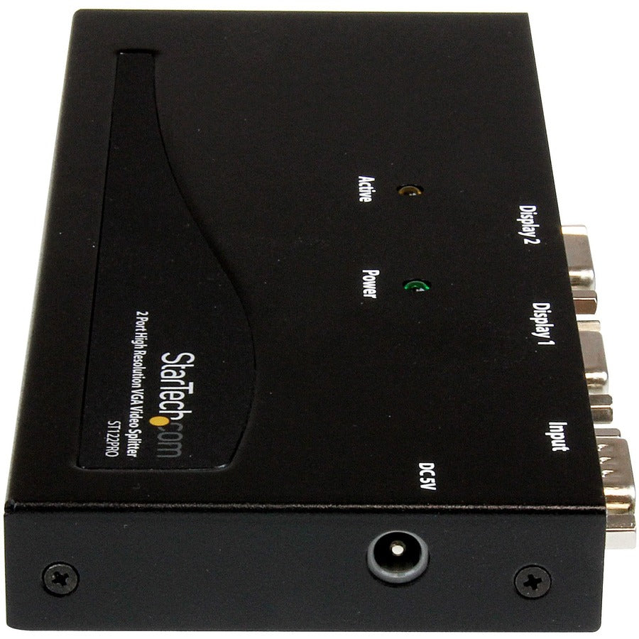 StarTech.com 2 Port High Resolution VGA Video Splitter - 350 MHz