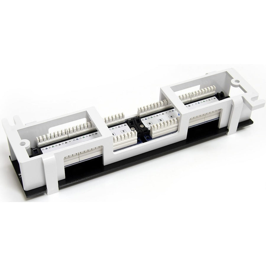 StarTech.com 1U 12 Port Wall Mount Cat5e 110 Patch Panel - 45 Degree